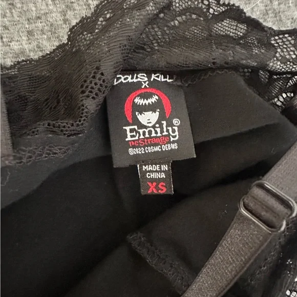 Emily the strange black lace tank top - Picture 5 of 5